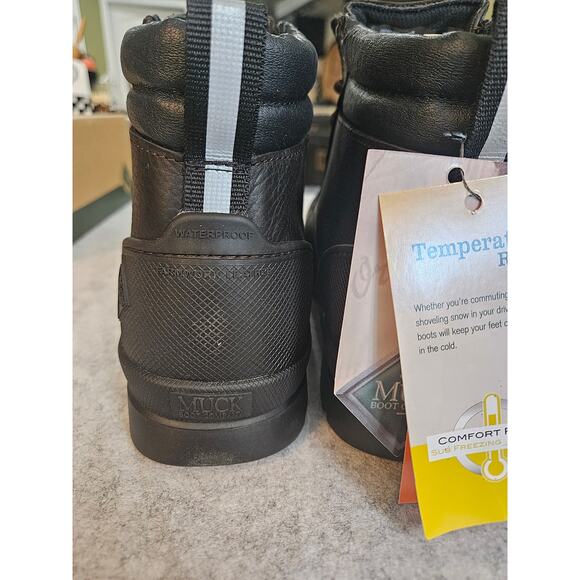 Original Muck Boot Chore Farm Leather Black Coffee Size 9.5 main image 6